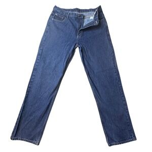 Member's Mark Jeans Mens 36x34 (36x31) Blue Straight Leg Denim Classic Pants